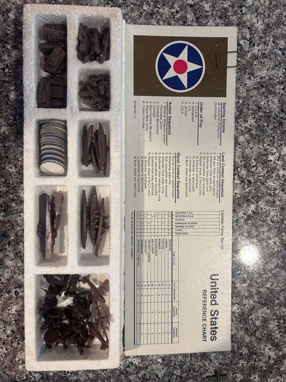 1984 Milton Bradley Axis & Allies Gamemaster Series Board Game - Picture 10 of 11
